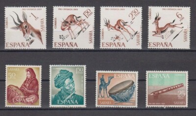 SPANISH SAHARA 1969 COMPLETE YEAR SET WITH ALL THE STAMPS MINT MNH-image