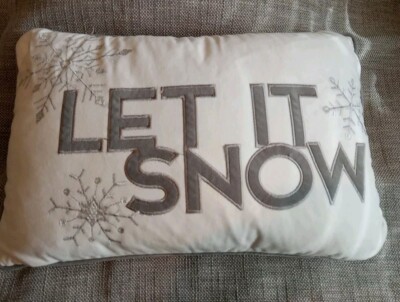 Homey Cozy Embroidery Christmas Holiday Throw Pillow Cover &-image