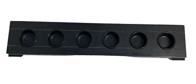 Vintage Pier 1 Imports Wood &Metal Centerpiece Candle Holder Holds 6 Tea Lights-image