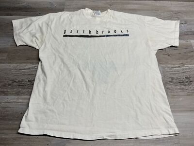 Vtg 90s Garth Brooks 1991 Ropin' the Wind Tour XL Single Stitch Faded USA Made-image