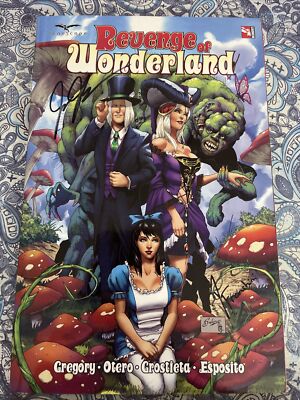REVENGE OF WONDERLAND TPB BRUSHA FRANCHINI SIGNED EDGAR SALAZAR COVER 2019 alice-image
