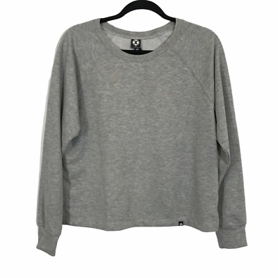 CircleX Gray Heather Women's Size XS Long Sleeve Casual Cozy Pullover Sweatshirt-image