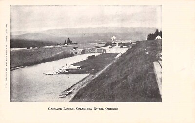 Wind River Lumber Co Columbia River Oregon OR Cascade Locks Vtg Postcard G10-image