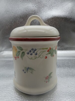 Abundance Corelle by Jay Imports Small Canister  VGC-image