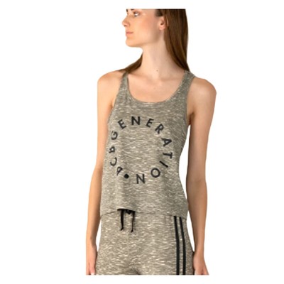 BCBGeneration Womens Large Pajama Tank Top Heather Gray Soft WA2489-060-image