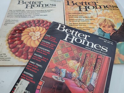 3  Vintage Issues of BETTER HOMES AND GARDENS Magazine (1973)-image