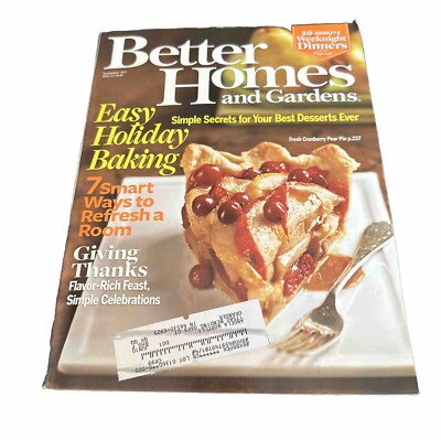 Better Homes And Gardens Magazine, November 2007 Issue. Cond: Very Good-image