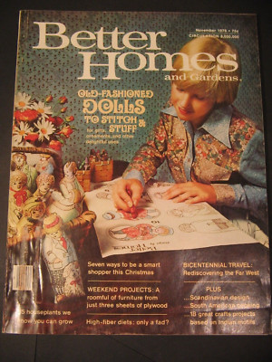 1976 NOVEMBER BETTER HOMES & GARDENS MAGAZINE - FULL PAGE COLOR ADS - 236 PAGES-image