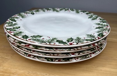 Pier 1 Imports Winter Wonders 4 Dinner Plates 10.5