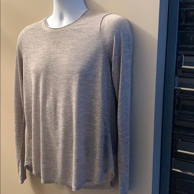 Cozy Long Sleeve Top in Soft Gray-image