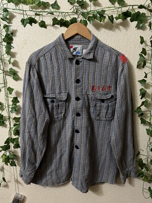 VTG Neiman Marcus for East Wind Code RARE Flannel Jacket Knit Long Sleeve Sz L-image