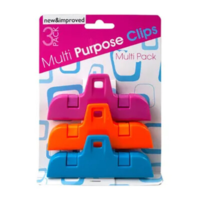 Kole Imports - Multi-Purpose Clip Set, Size Medium (Multicolor)-image