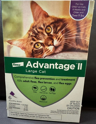 Advantage II for Large Cats (9 lbs and Over) 6 Doses-image