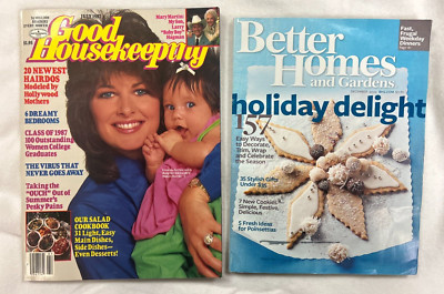 Good housekeeping uly 1987 and Better Homes December 2009 magazines-image