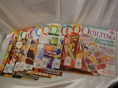 12 Better Homes and Gardens American Patchwork & Quilting Magazines 2006-2008-image