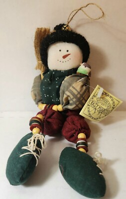 Vintage Crazy Mountain Imports Hanging Christmas Holiday Ornament 8” (New w/ Tag-image