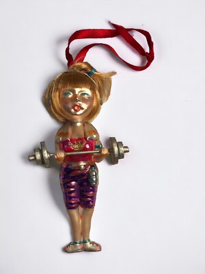 Pier 1 One Imports Collectible Ornament Brooke Girlfriend Edition Workout EUC!!-image