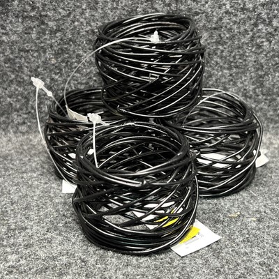 Set Of 4 Bird Nest Napkin Rings By Design Imports Black Metal Elegant Timeless-image