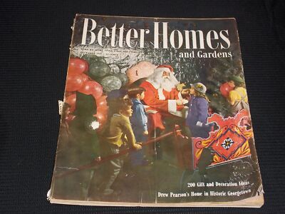 1947 DECEMBER BETTER HOMES & GARDENS MAGAZINE - NICE ILLUSTRATED COVER - O 13817-image
