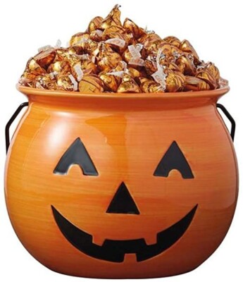 Design Imports Ceramic Jack O'Lantern Treat Bowl ~~ Halloween Must-Have ~~-image