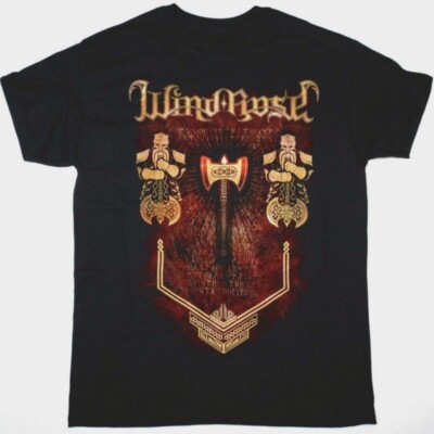 WIND ROSE WARRIORS NEW BLACK T SHIRT-image