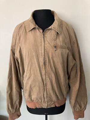 VINTAGE Banana Republic Four Winds Windbuffer Jacket Men Large Brown 80s-image