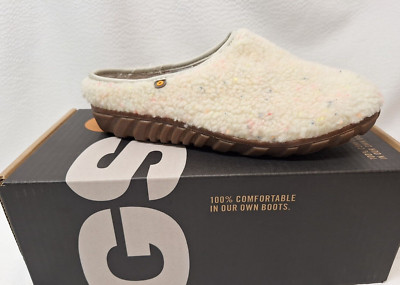 Bogs Snowday Slipper Cozy Funfetti Women's Size 9 Slipper, Oatmeal Color-image