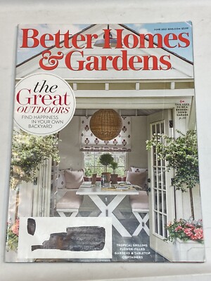 Better Homes Gardens Magazine June 2021 Great Outdoors Tropical Grilling Gardens-image