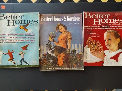 Vtg Better Home And Garden Magazines Lot Of Three 1940s And 1960s-image
