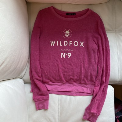 Wildfox Pink Cozy Soft Sweatshirt Love Potion No 9 XS-image