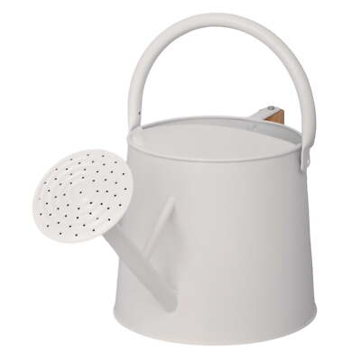 Better Homes & Gardens 1.5 gallon Metal Watering Can, White New Upgrade -image