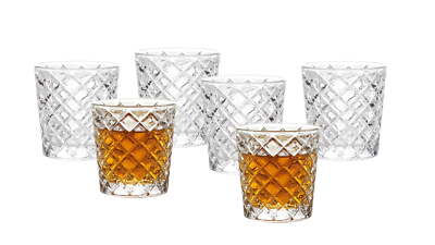 6 Pack, Better Homes & Gardens Clear Diamond-Cut Glass Shot Glass, new-image
