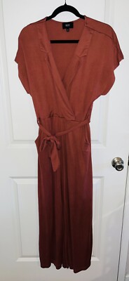 Mystic Los Angles Knit Jumpsuit Womens Size M Ankle Length Comfy Loungewear-image