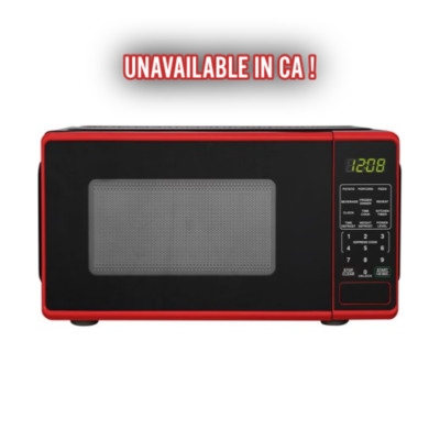 Mainstays 0.7 Cu ft Countertop Microwave Oven, 700 Watts, White-image