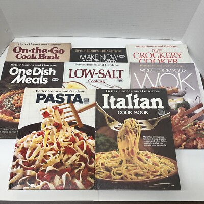 1980's Better Homes & Gardens Cookbooks Lot Of 8-image