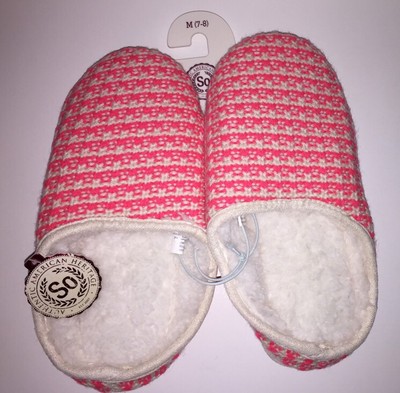SO Women's Knit Clog Slippers