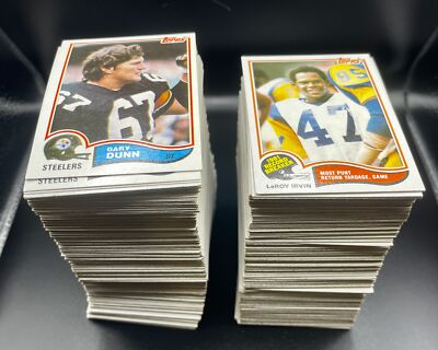 1982 Topps Football Cards 1-250 (EX-NM) - You Pick - Complete Your Set-image