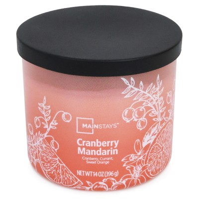 Mainstays 3-Wick Ombre Wrap Cranberry Mandarin Candle, 14-Ounce-image