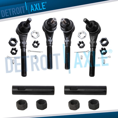 6pc 4WD Front Outer Inner Tie Rod for 1997-1999 Expedition F-150 F-250 Navigator-image