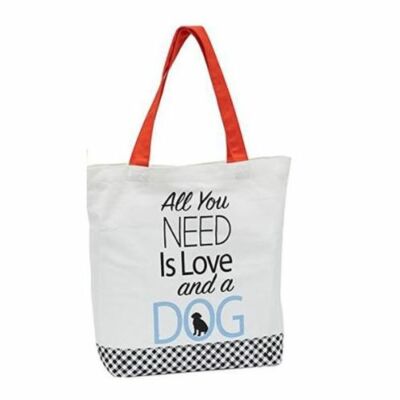 Design Imports Dog Tote Bag (Love)-image