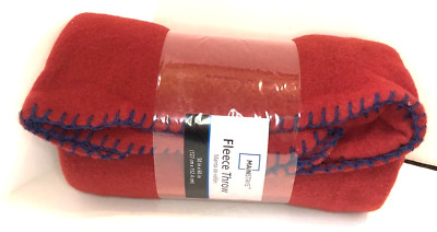 Mainstays Fleece  Red Sedona Winter Throw Size 50