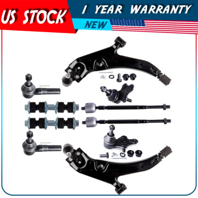 Complete 10pc Front Suspension Kit Control Arms Set For Toyota Paseo 1992-1997-image