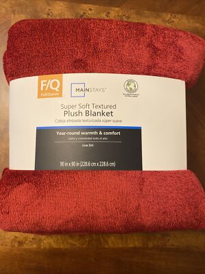 Mainstays Super Soft Textured Plush Blanket Full/queen  90in x 90in-image