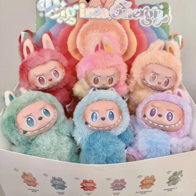 100% Authentic POPMART Labubu The Monster Big Into Energy Plush blind random box-image