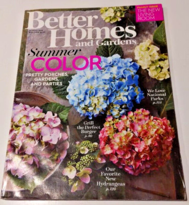 Back Issue of Better Homes & Gardens Magazine, August 2016 – in good condition-image