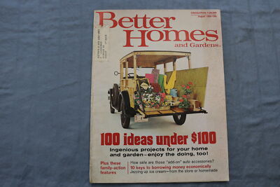 1969 AUGUST BETTER HOMES AND GARDENS MAGAZINE - 100 IDEAS COVER - E 9698-image