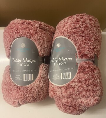 Comfort Bay Teddy Throw 50x60 Porch Swing/Cozy Fireside Blanket -image