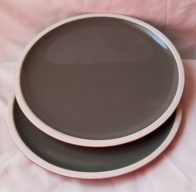 LOT OF 2 PIER 1 SLATE DINNER PLATES 10 3/8-inches EXCELLENT UNUSED SLATE GREEN-image