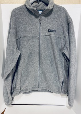 Columbia Mens Gray Fleece Jacket - Full Zip, Cozy Comfort in Style XL-image