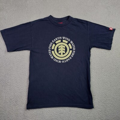 Element Skate Skateboard Earth Wind Water Fire T Shirt Men's Size S Vintage Y2k-image